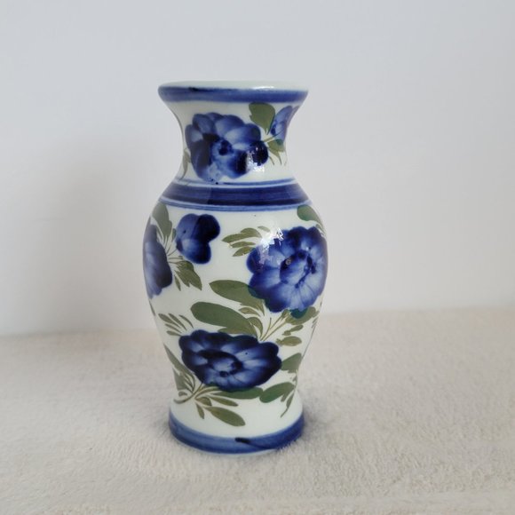 Floral Hand Painted Bud Vase - Picture 2 of 9
